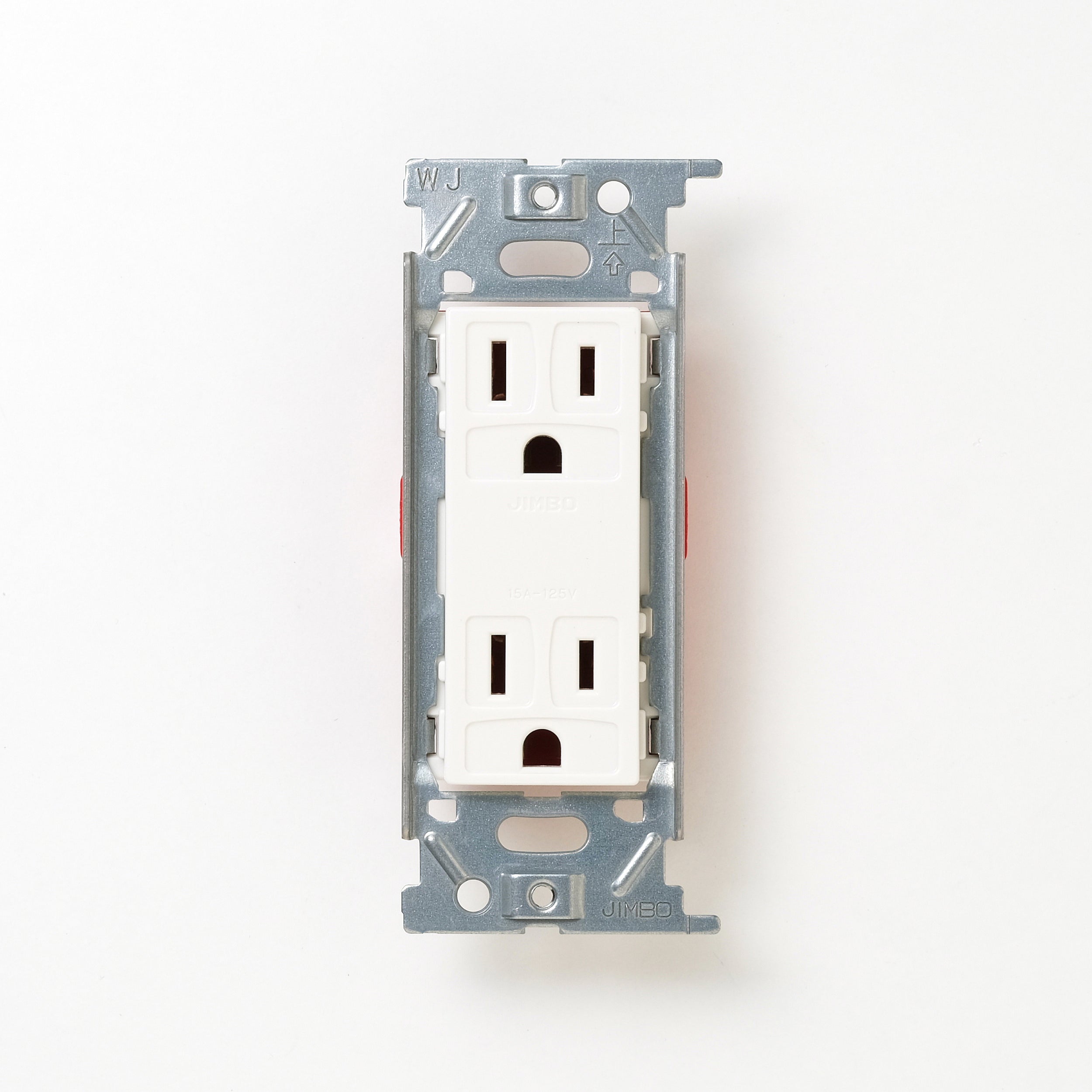 NKシリーズ　埋込接地（アース）ダブルコンセント　ホワイト