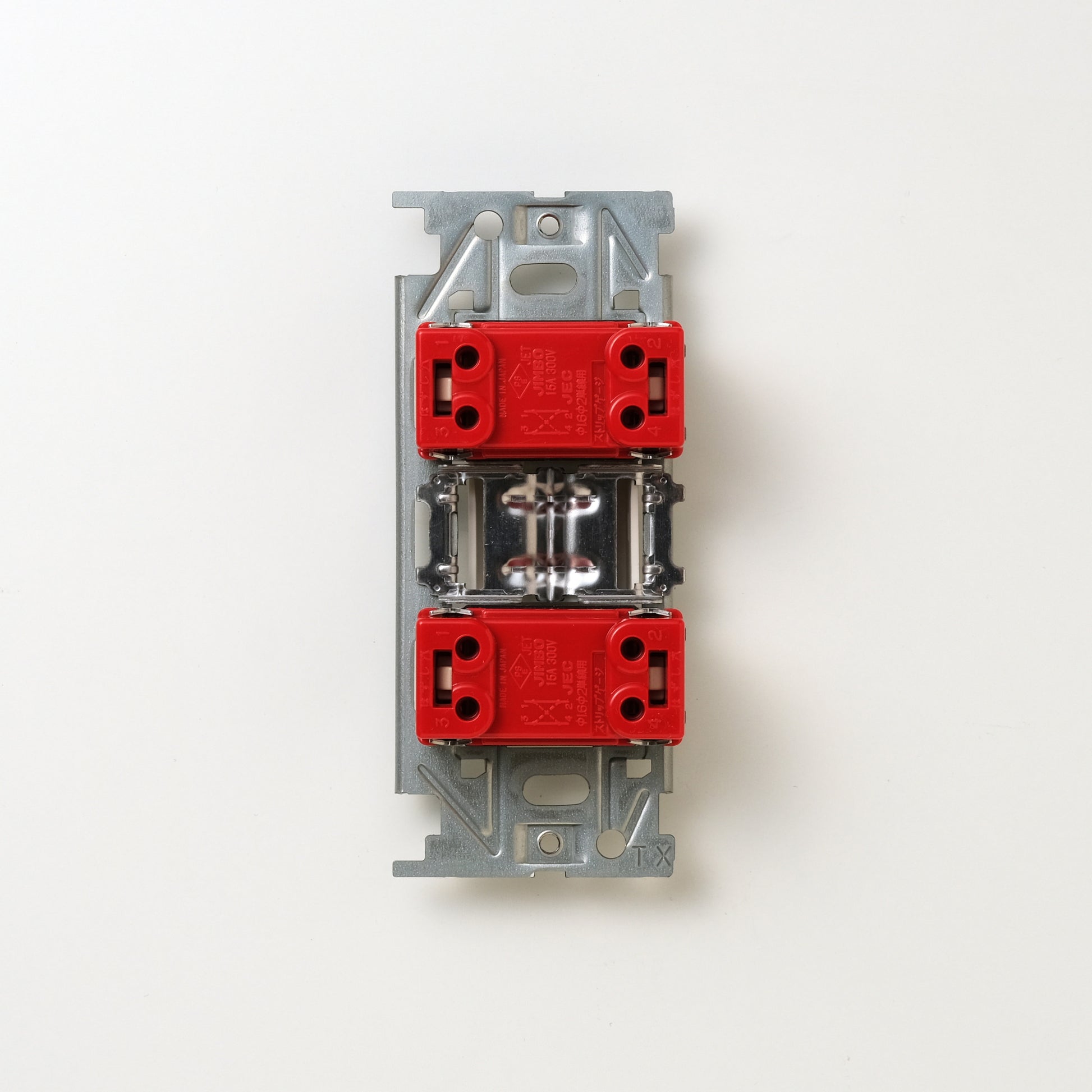 NKシリーズ　片切、3路スイッチダブル（下段大） １連３口用 ホワイト