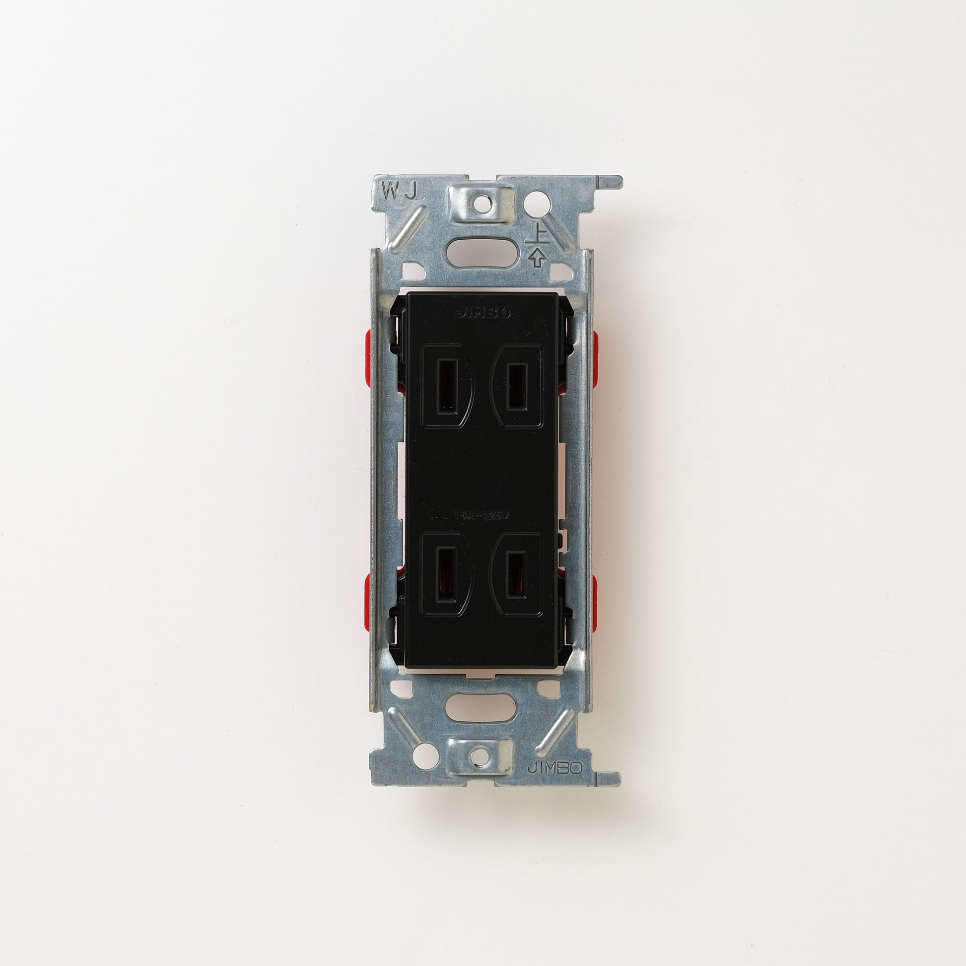 NKシリーズ　埋込ダブルコンセント　ブラック