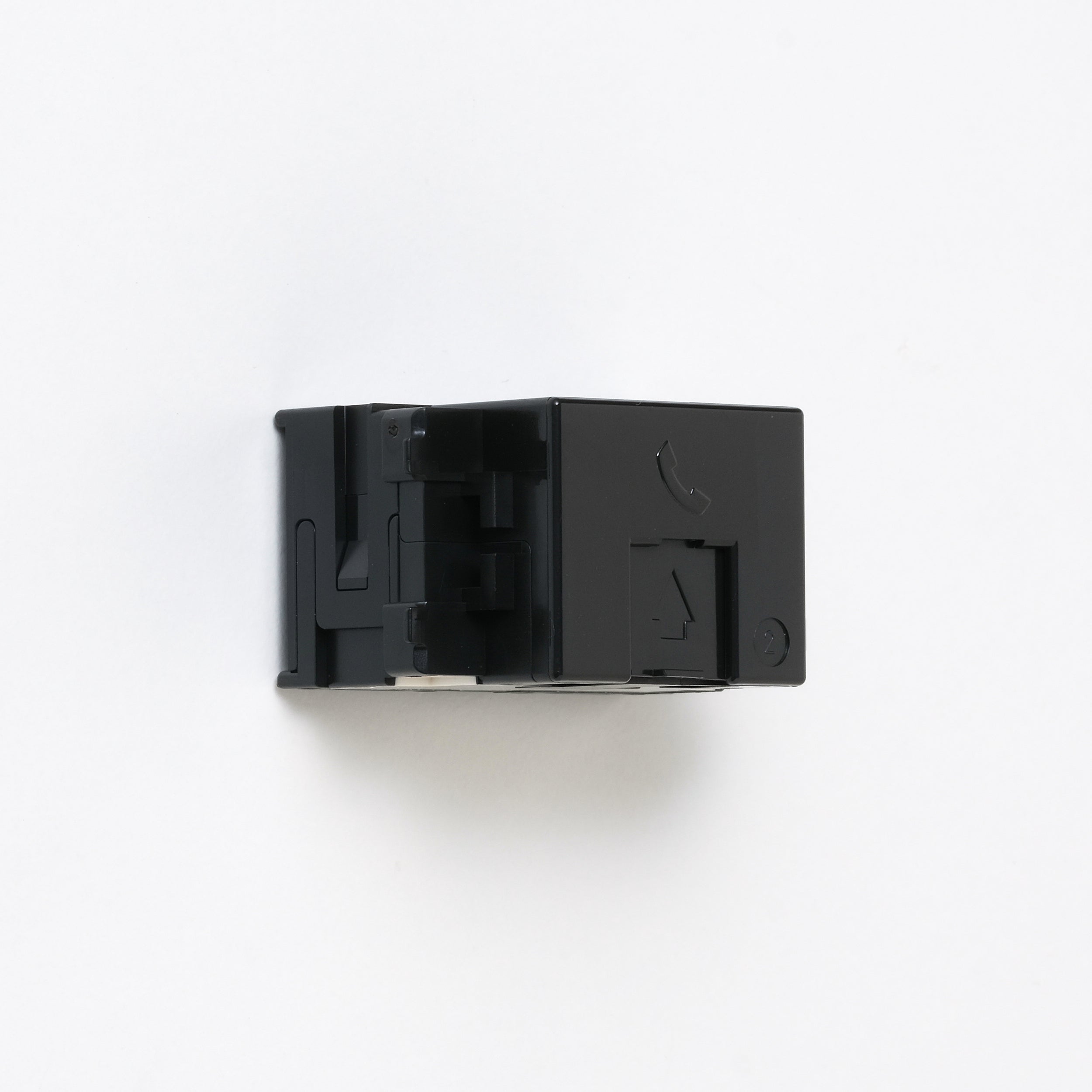 NKシリーズ　埋込モジュラジャック6極2心　ブラック