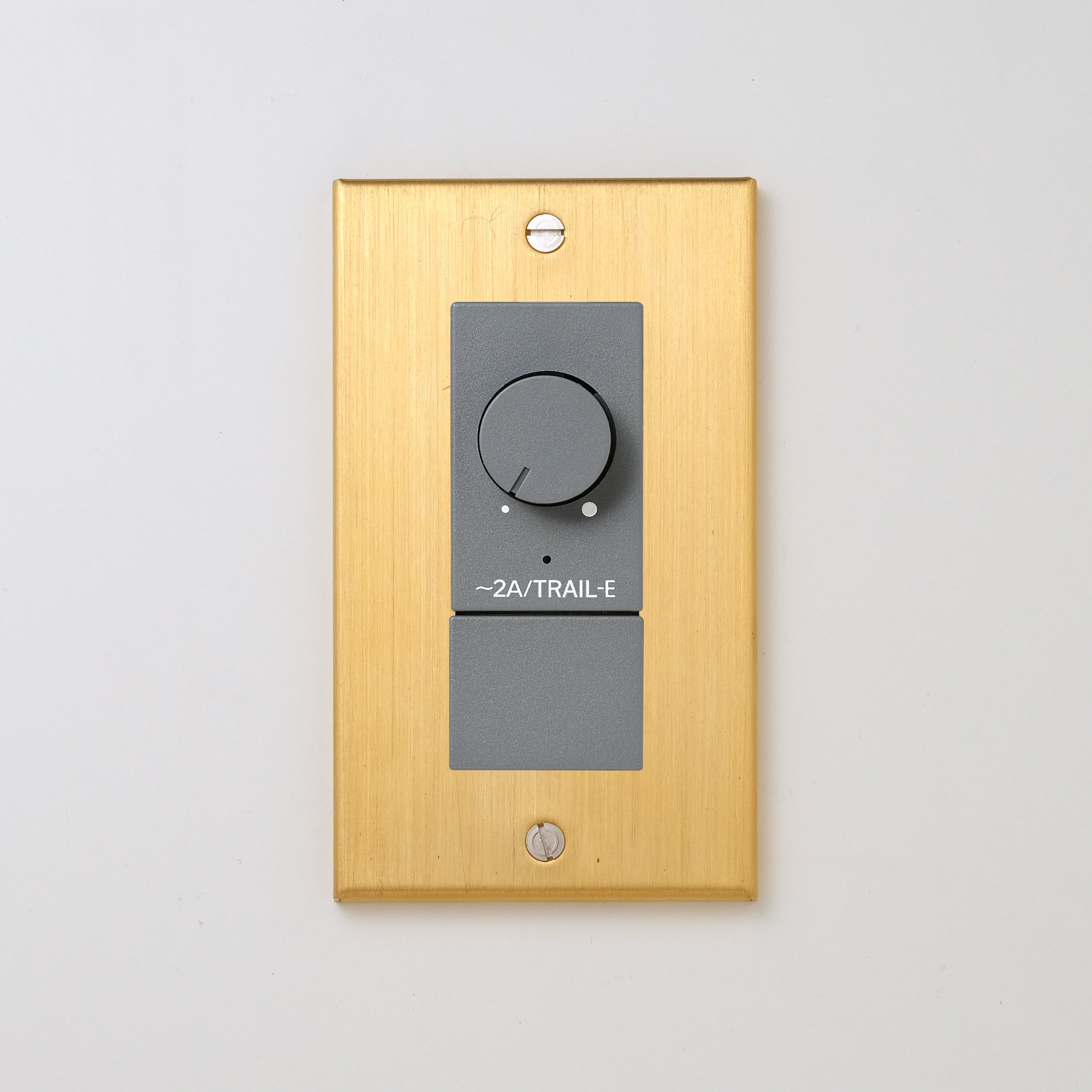 真鍮（ヘアライン） プレート <br>+ NK 逆位相制御方式ライトコントロール＋ブランクチップ付　 グレー