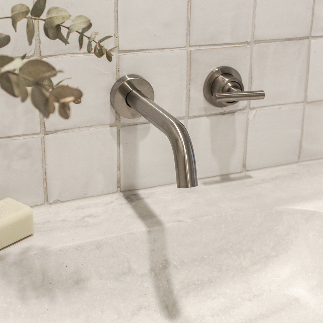 バ－ル・壁付1穴 混合水栓用ハンドル ニッケル