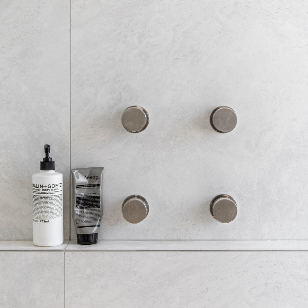 ミラニ・壁付2穴 混合水栓用ダイヤルハンドル ニッケル