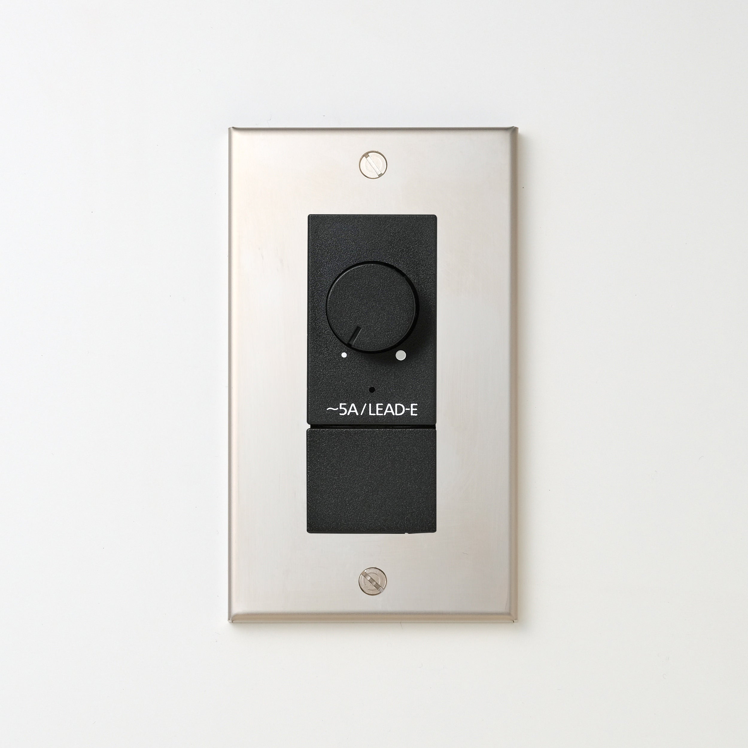 ステンレス素地 プレート <br>+ NK 正位相制御方式ライトコントロール＋ブランクチップ付　 ブラック