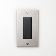 ステンレス（素地） プレート <br>+ NK スイッチシングル ブラック