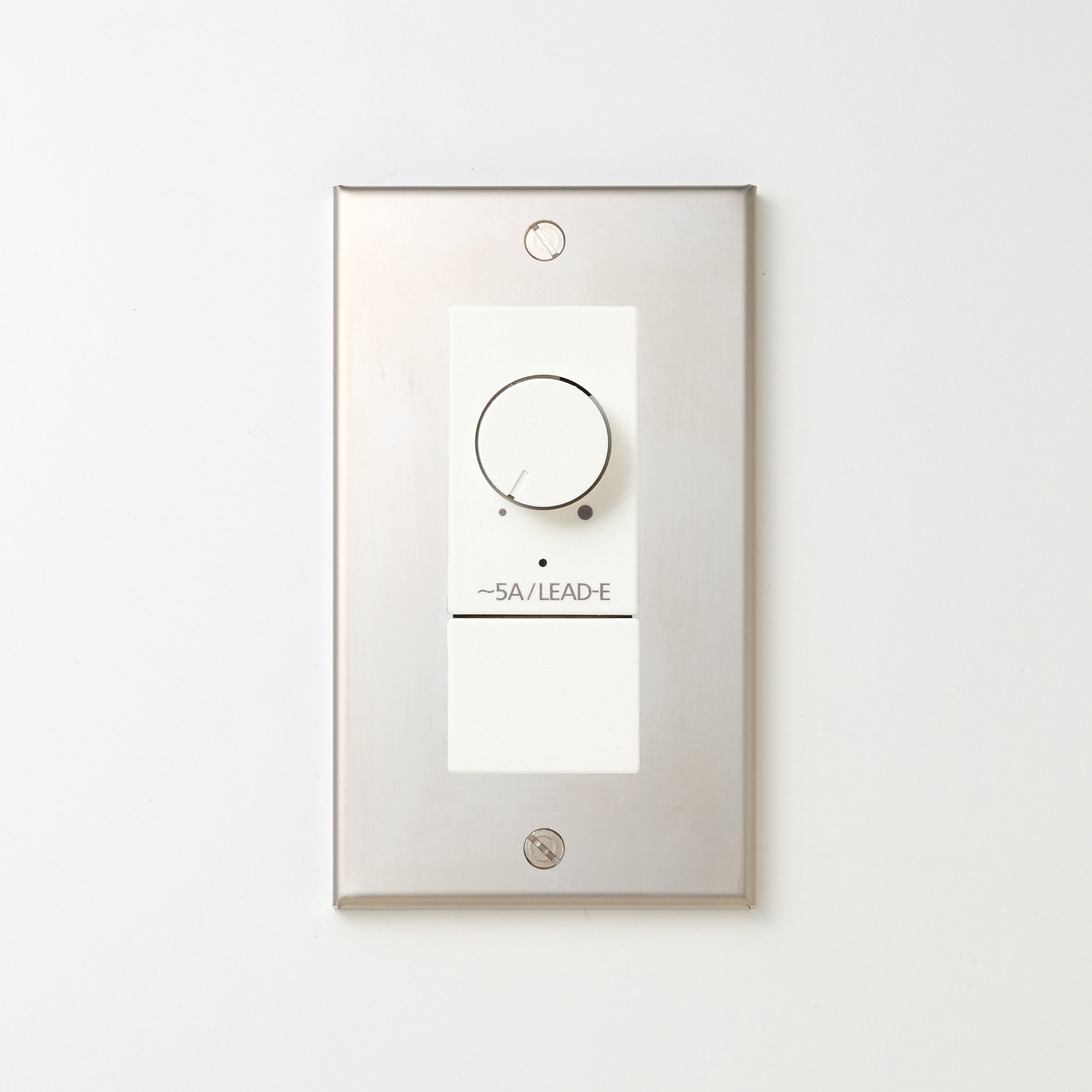 ステンレス素地 プレート <br>+ NK 正位相制御方式ライトコントロール＋ブランクチップ付　 ホワイト