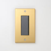 真鍮（素地） プレート <br>+ NK スイッチシングル グレー