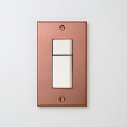 銅色（マット） プレート <br>+ NK スイッチダブル ホワイト