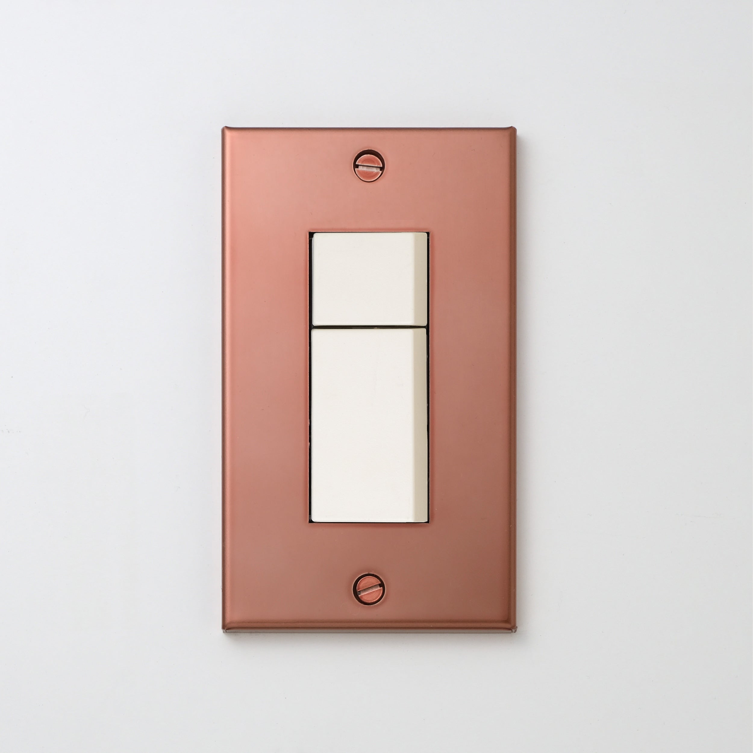 銅色（マット） プレート <br>+ NK スイッチダブル ホワイト