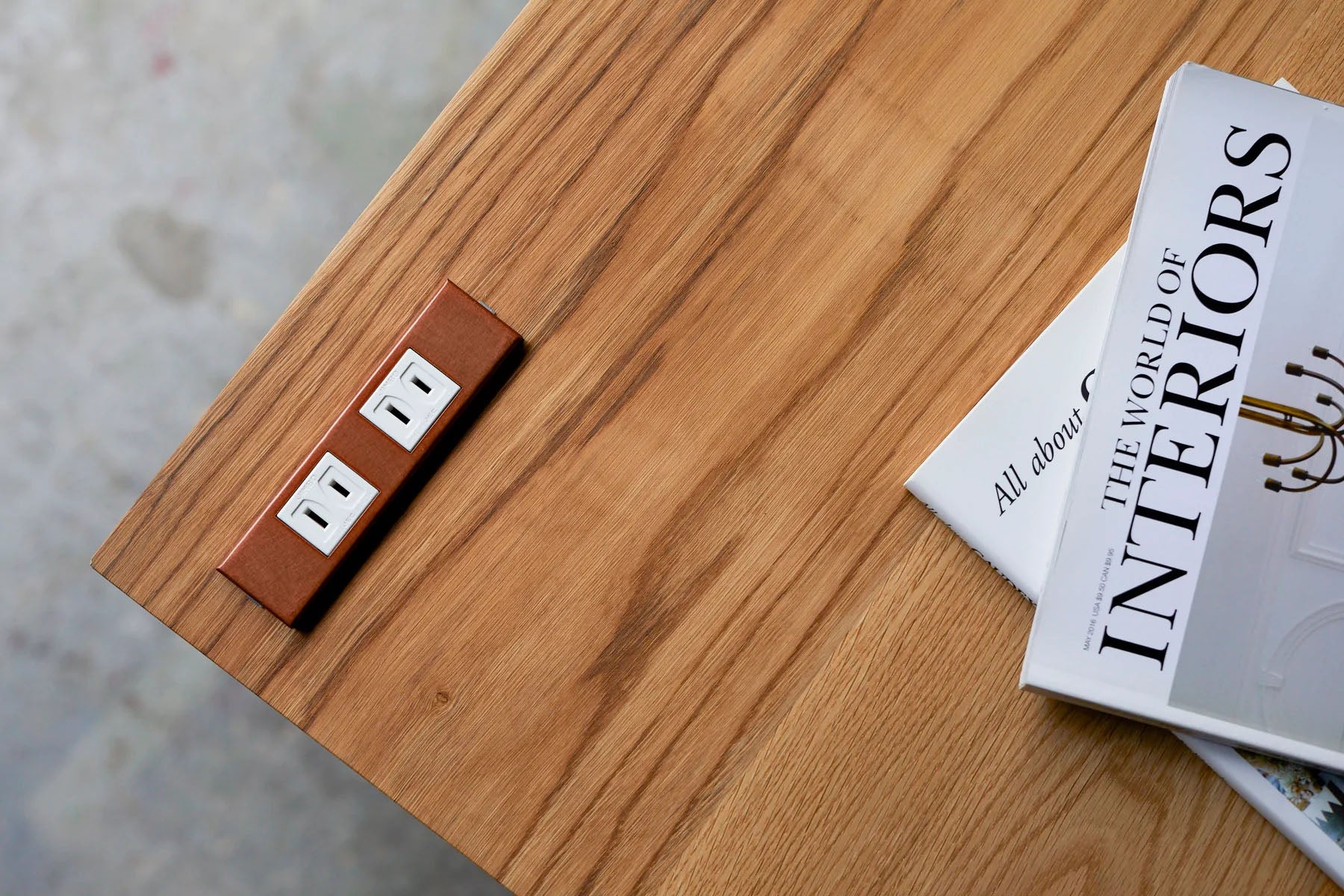 コンセンティック 銅色 バイブレーション 家具用プレート２口用 