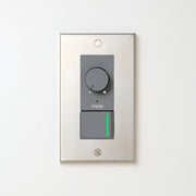 ステンレス素地 プレート <br>+ NK PWM制御方式(1ch)ライトコントロール＋片切、3路ガイドランプ（グリーン）スイッチ　 グレー