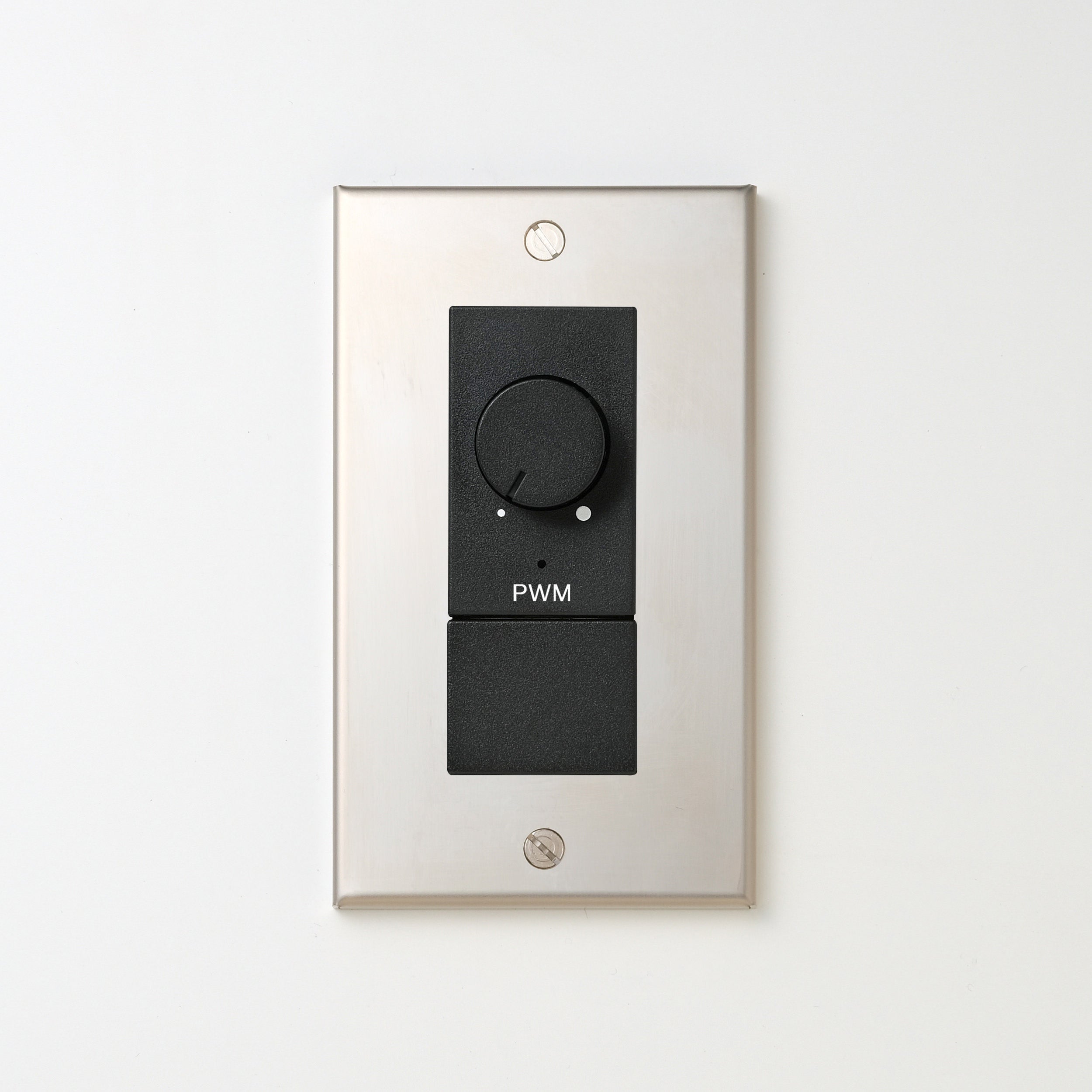 ステンレス素地 プレート <br>+ NK PWM制御方式(1ch)ライトコントロール＋ブランクチップ付　 ブラック