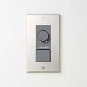 ステンレス素地 プレート <br>+ NK 正位相制御方式ライトコントロール＋片切、3路スイッチ　 グレー