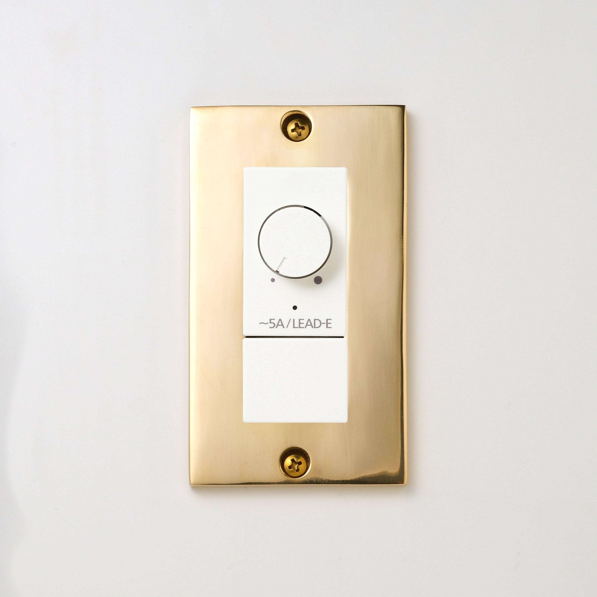 真鍮砂型鋳造（磨き）プレート <br>+ NK 正位相制御方式ライトコントロール＋ブランクチップ付　 ホワイト