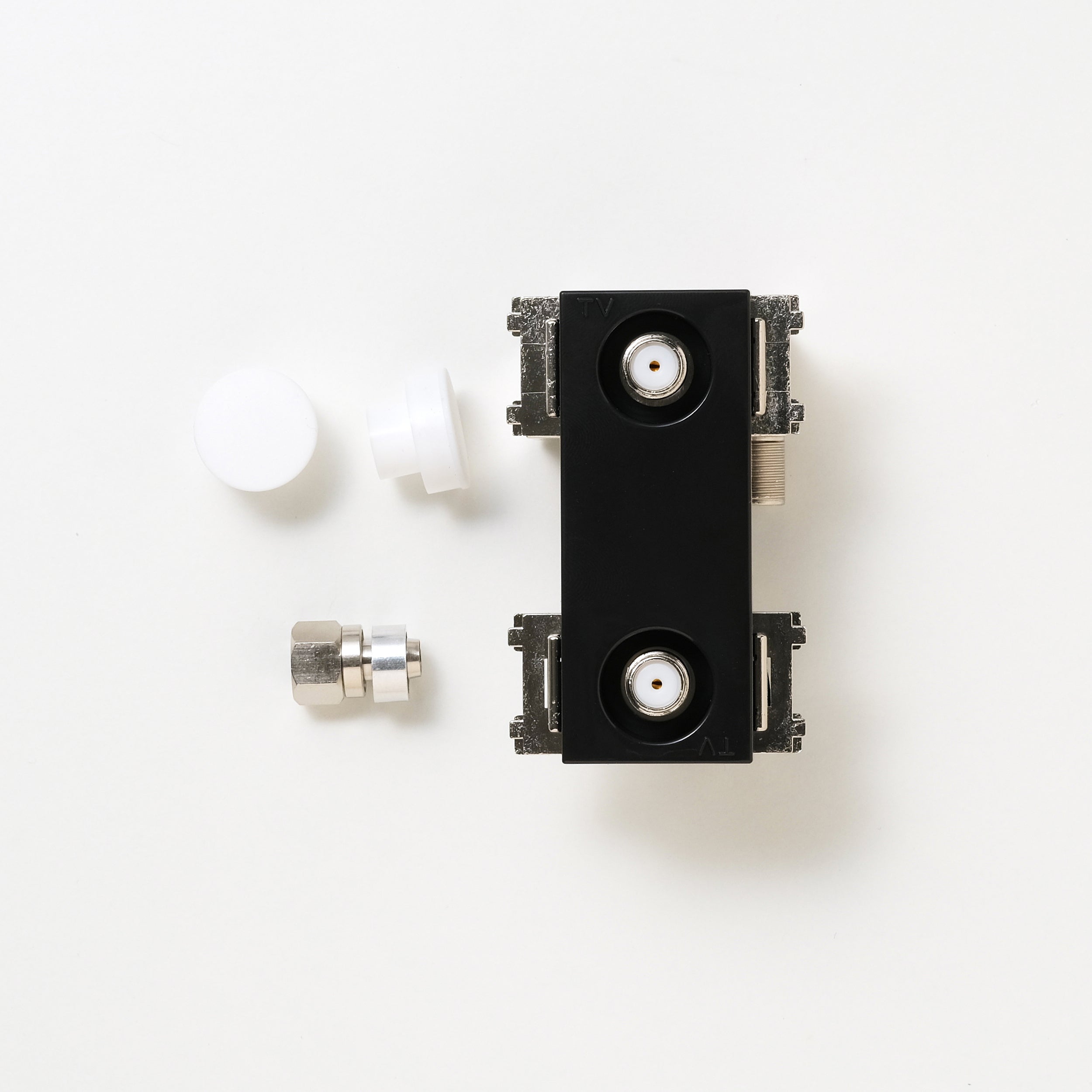 NKシリーズ　新4K8K衛星放送対応　埋込高シールド2端子テレビ端子　ブラック