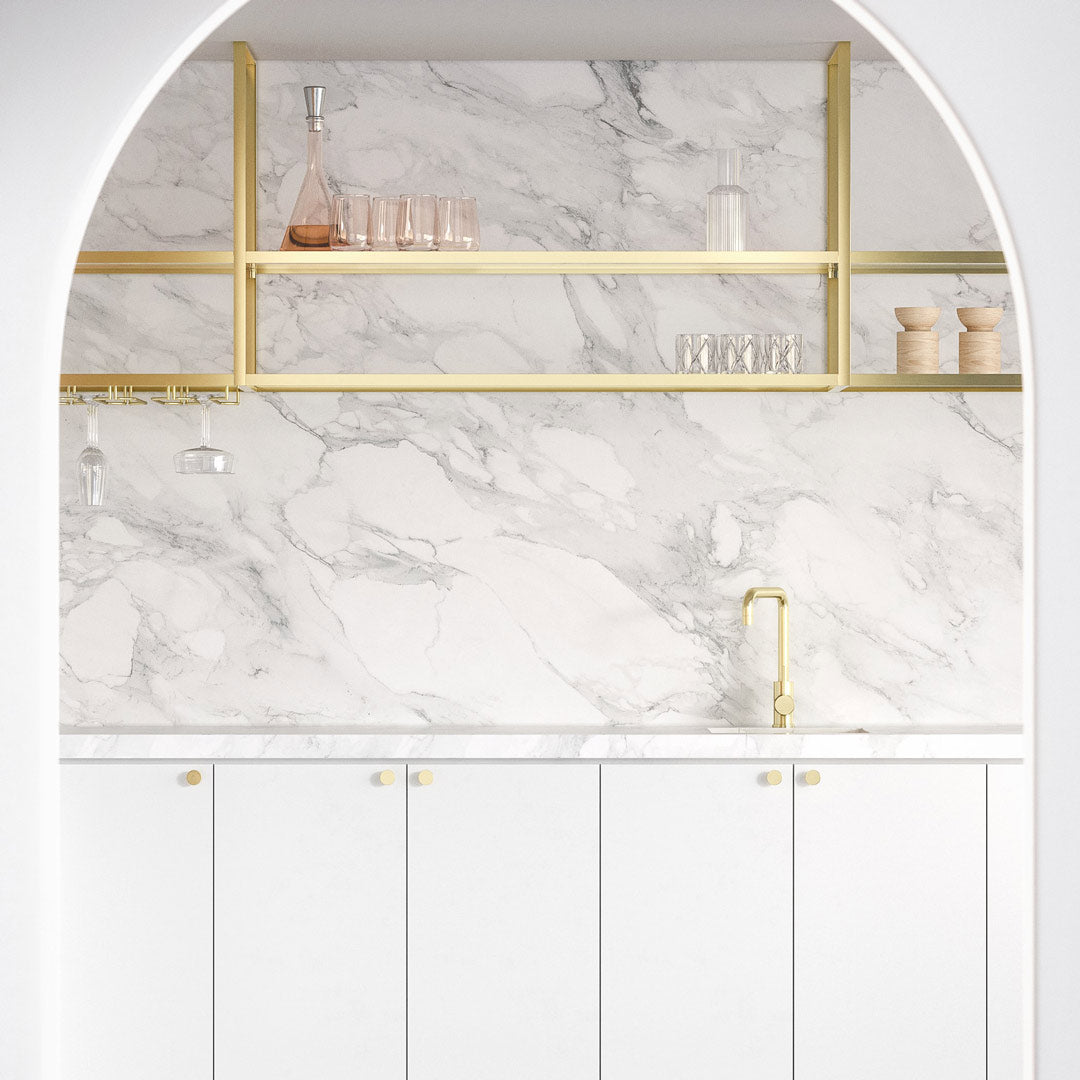 エデン・台付き1穴 キッチン用混合水栓 真鍮