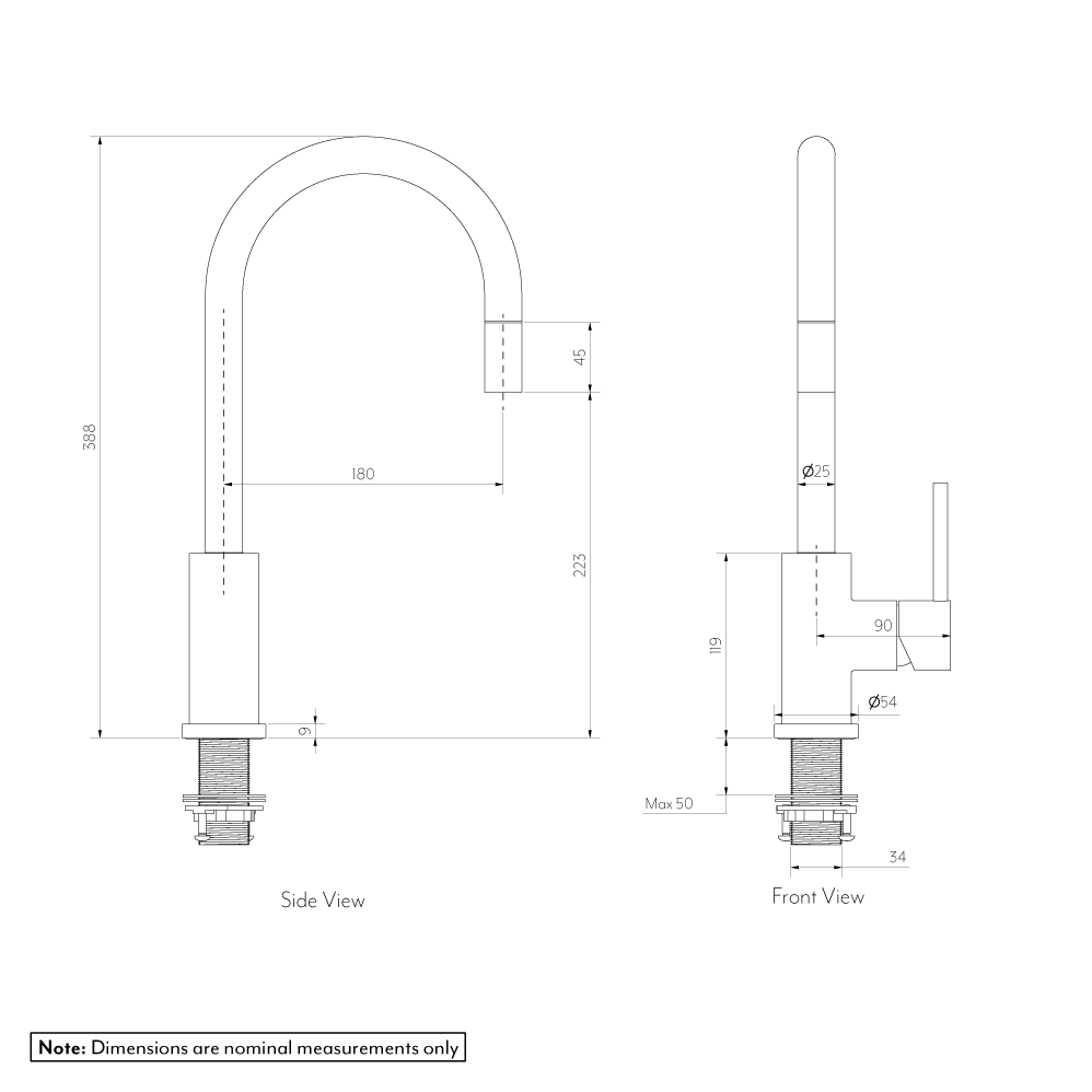 エリシアン・台付1穴 キッチン用混合水栓　ハンドシャワータイプ ガンメタル
