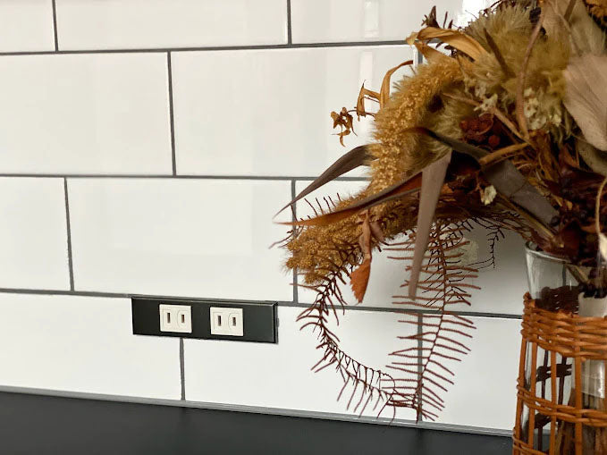 コンセンティック ブラック 家具用プレート２口用 