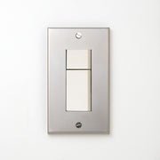 ステンレス（素地） プレート <br>+ NK スイッチダブル ホワイト