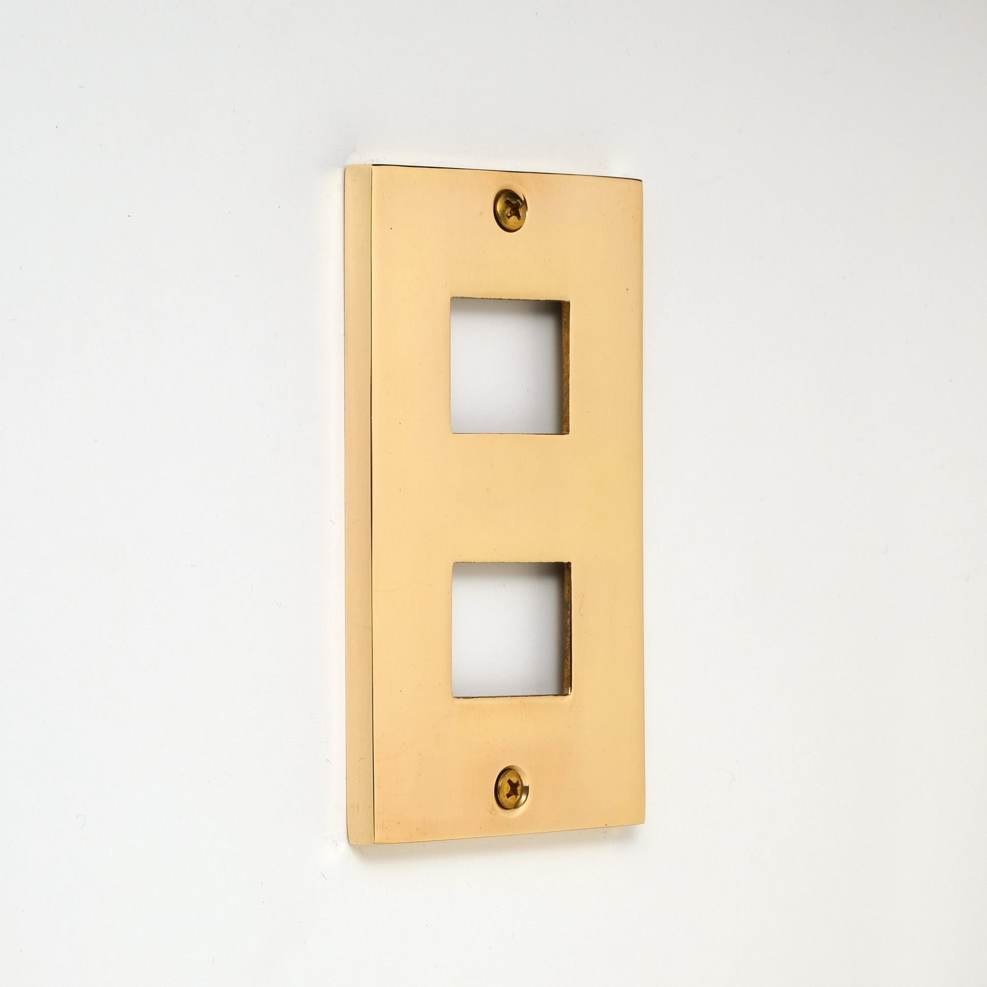 JC 真鍮素地 プレート１連２口用 