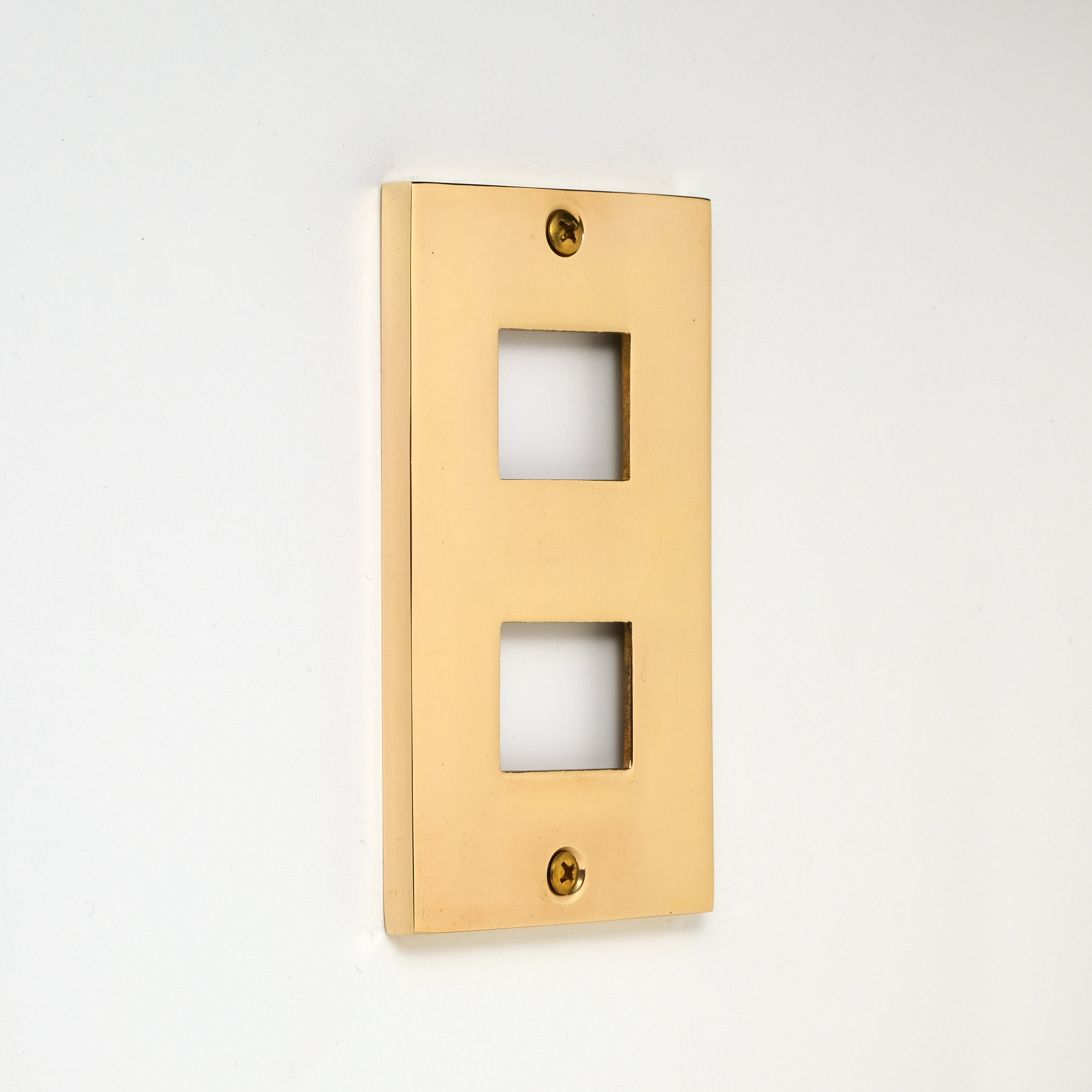 JC 真鍮素地 プレート１連２口用 