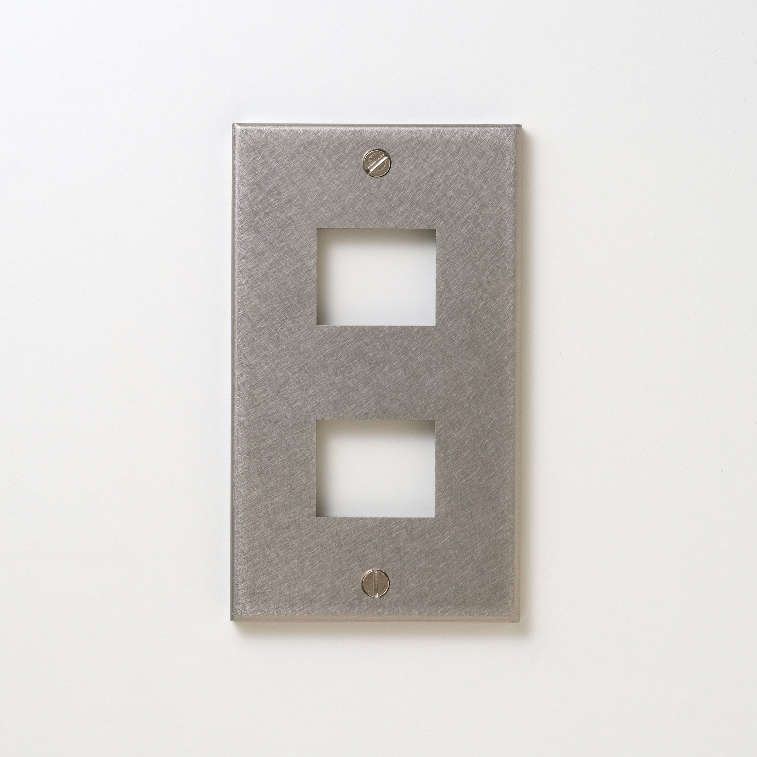 コンセンティック ステンレスバイブレーション プレート１連２口用 