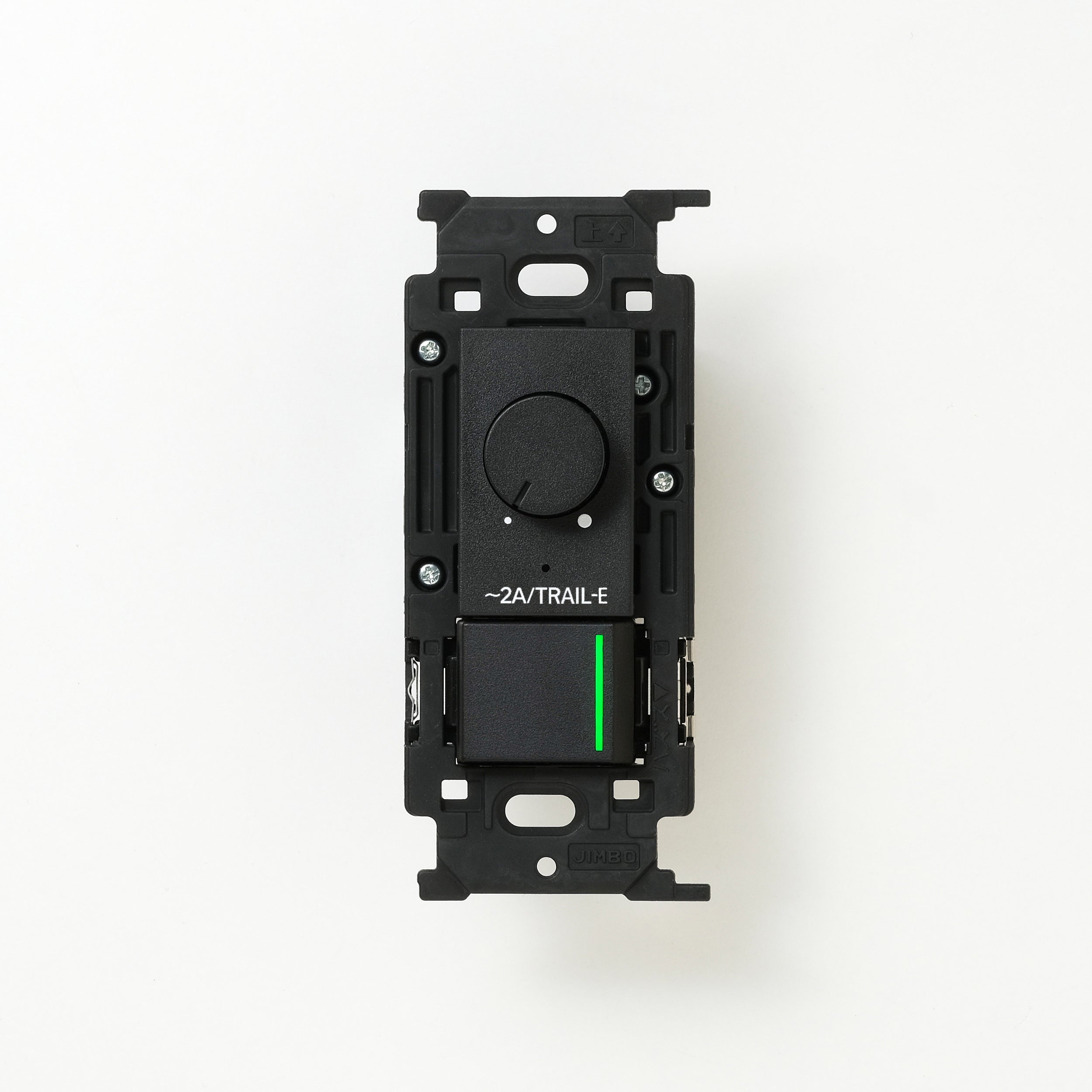 NKシリーズ　逆位相制御方式ライトコントロール＋片切、3路ガイドランプ（グリーン）スイッチ　１連３口用 ブラック