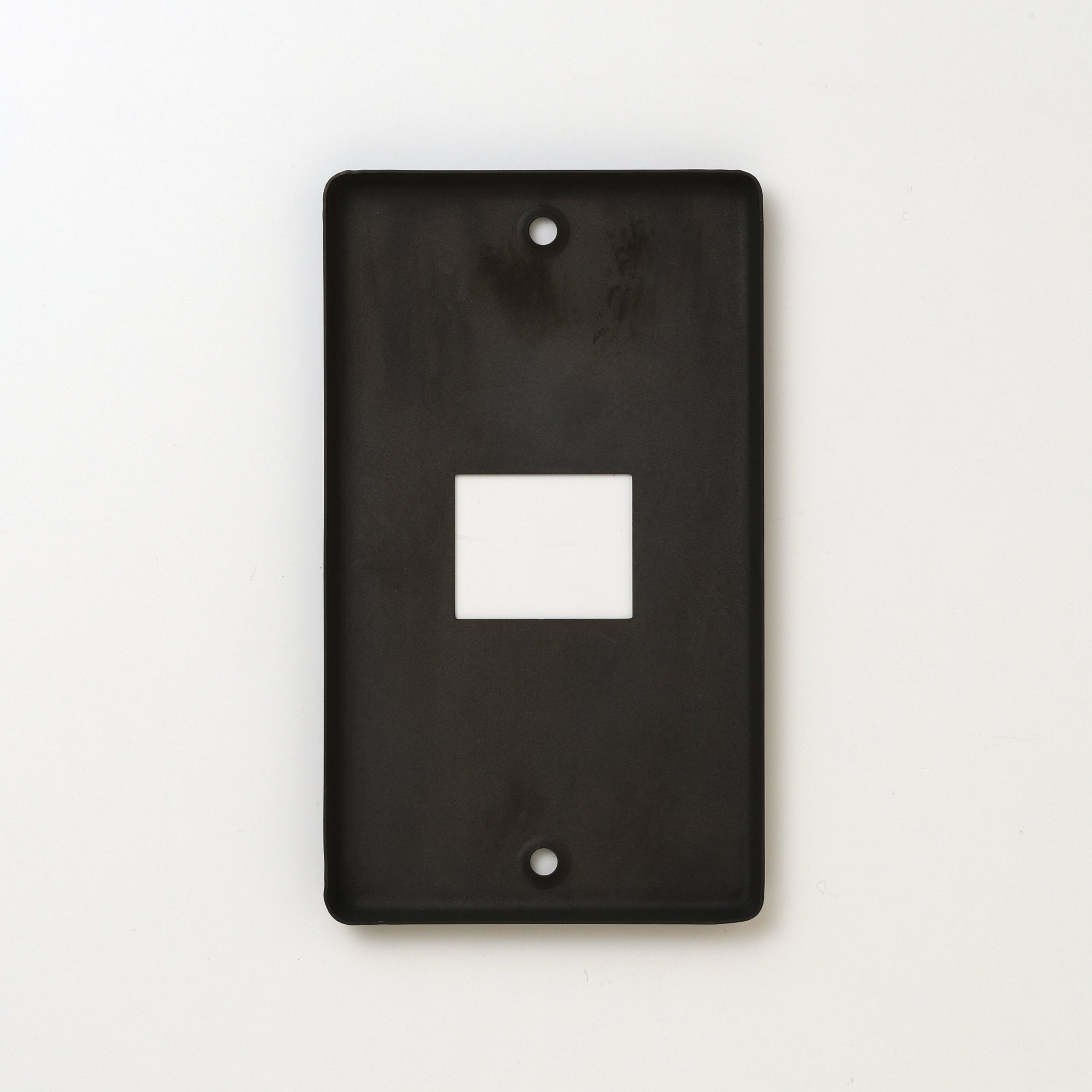 Metalist オリジナル  ステンレス黒染 プレート１連１口用 