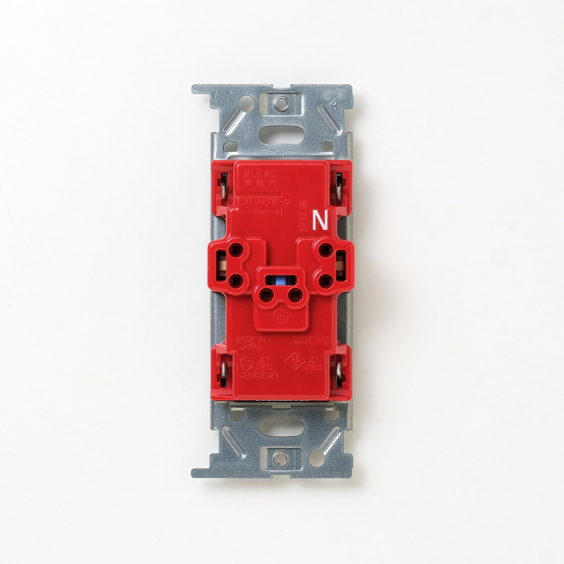 NKシリーズ　埋込接地（アース）ダブルコンセント　ブラック