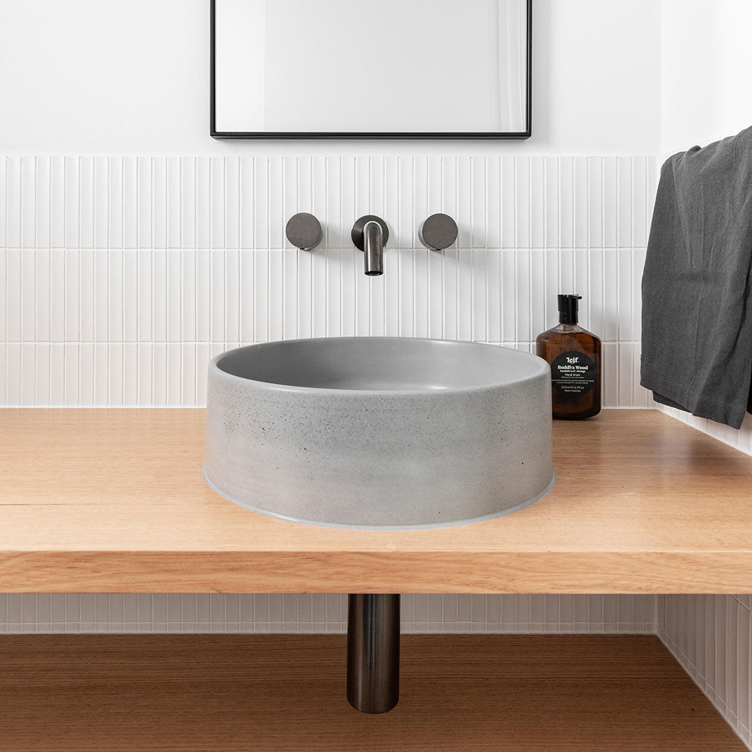 ミラニ・壁付2穴 混合水栓用ダイヤルハンドル ガンメタル