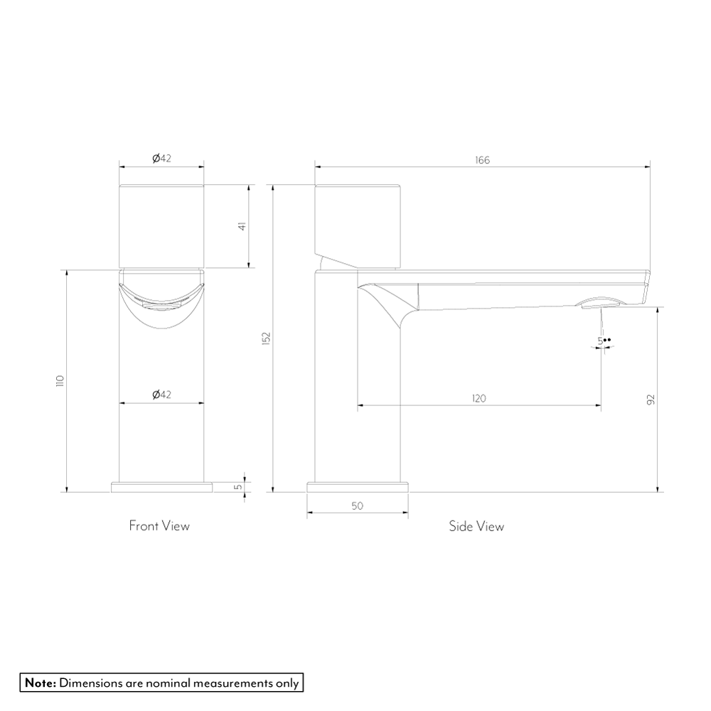 ミラノ流域ミキサー ガンメタル