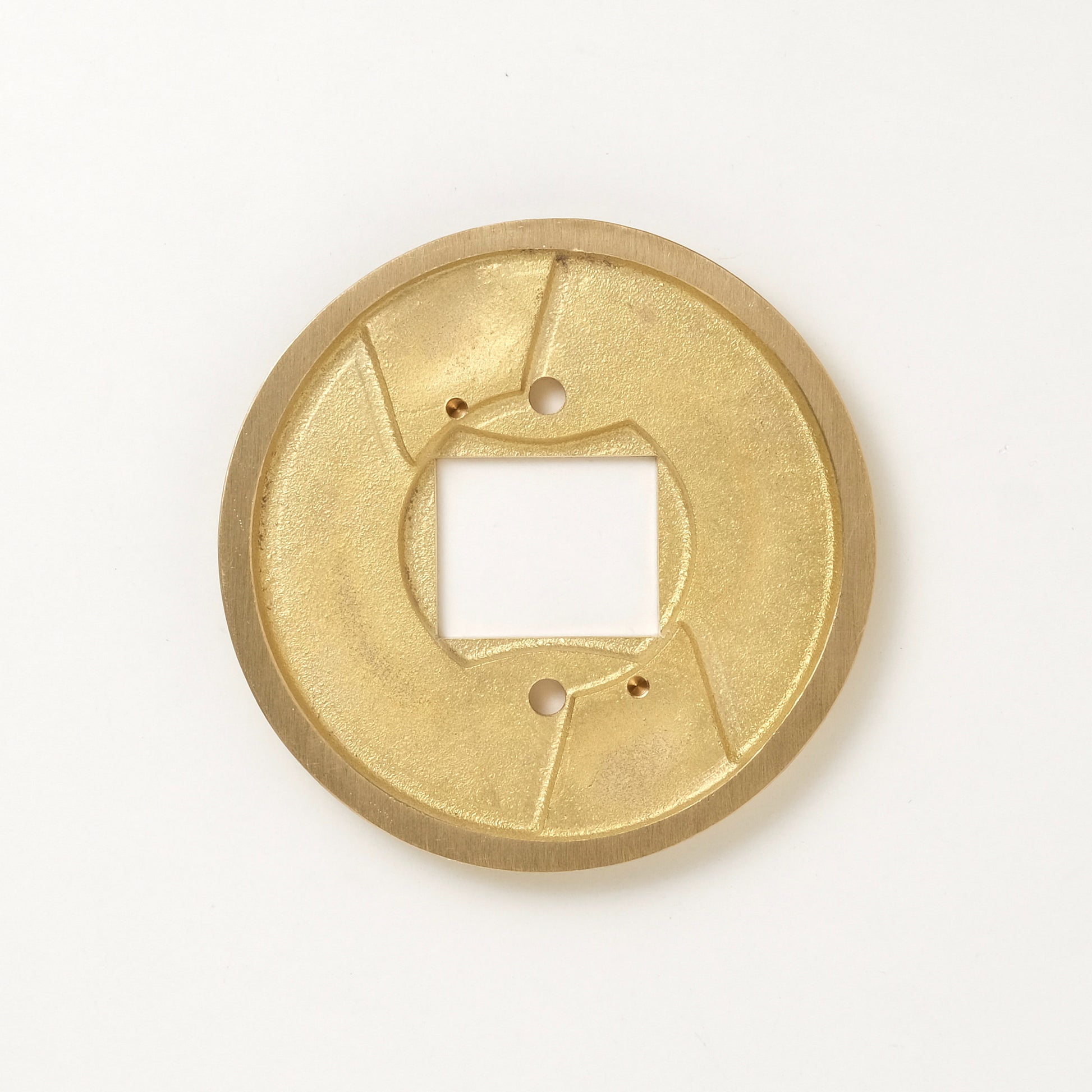 フタガミ プレート 真鍮 半連１口用　丸