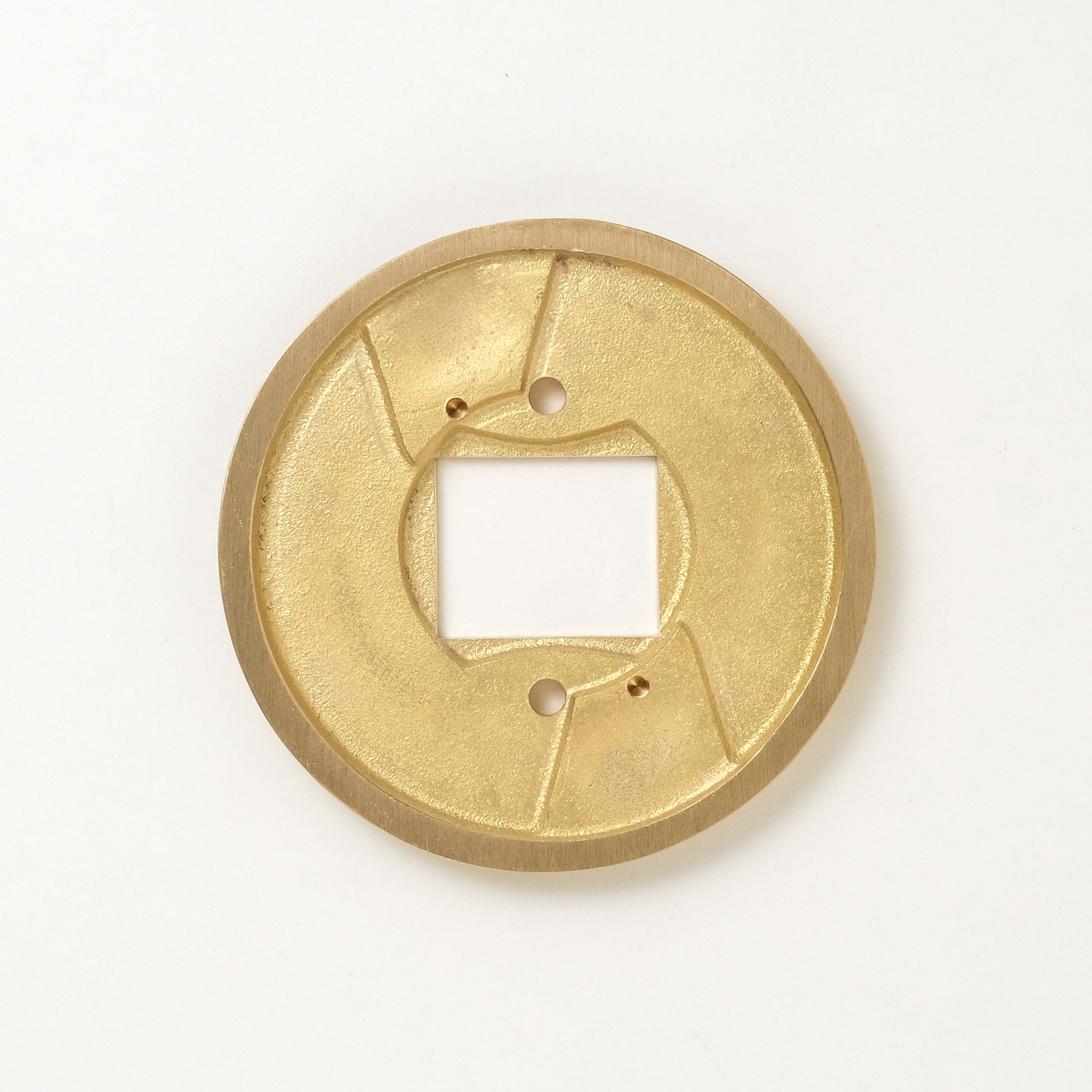 フタガミ プレート 真鍮 半連１口用　丸