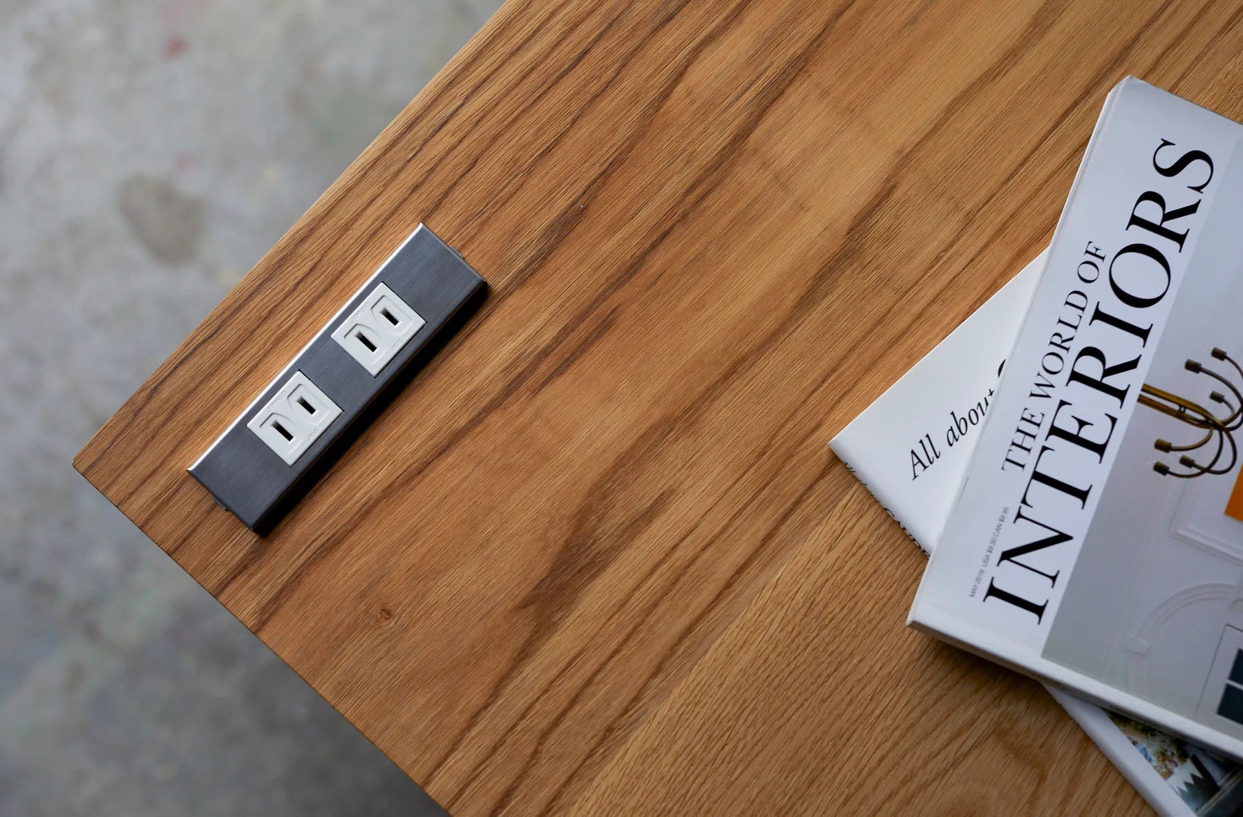 コンセンティック ステンレス素地 家具用プレート２口用  