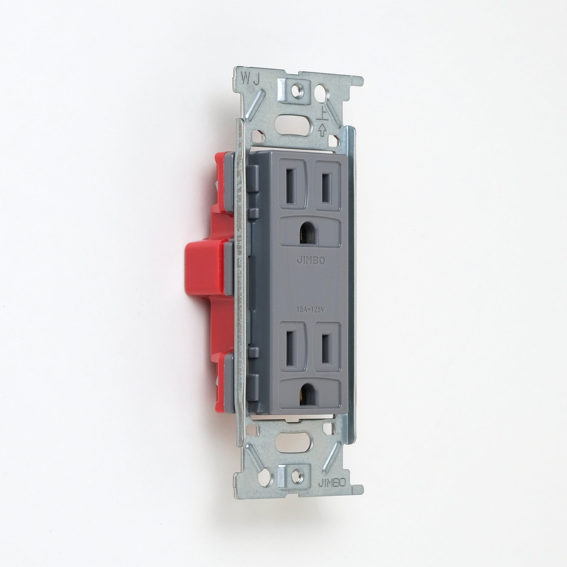 NKシリーズ　埋込接地（アース）ダブルコンセント　グレー