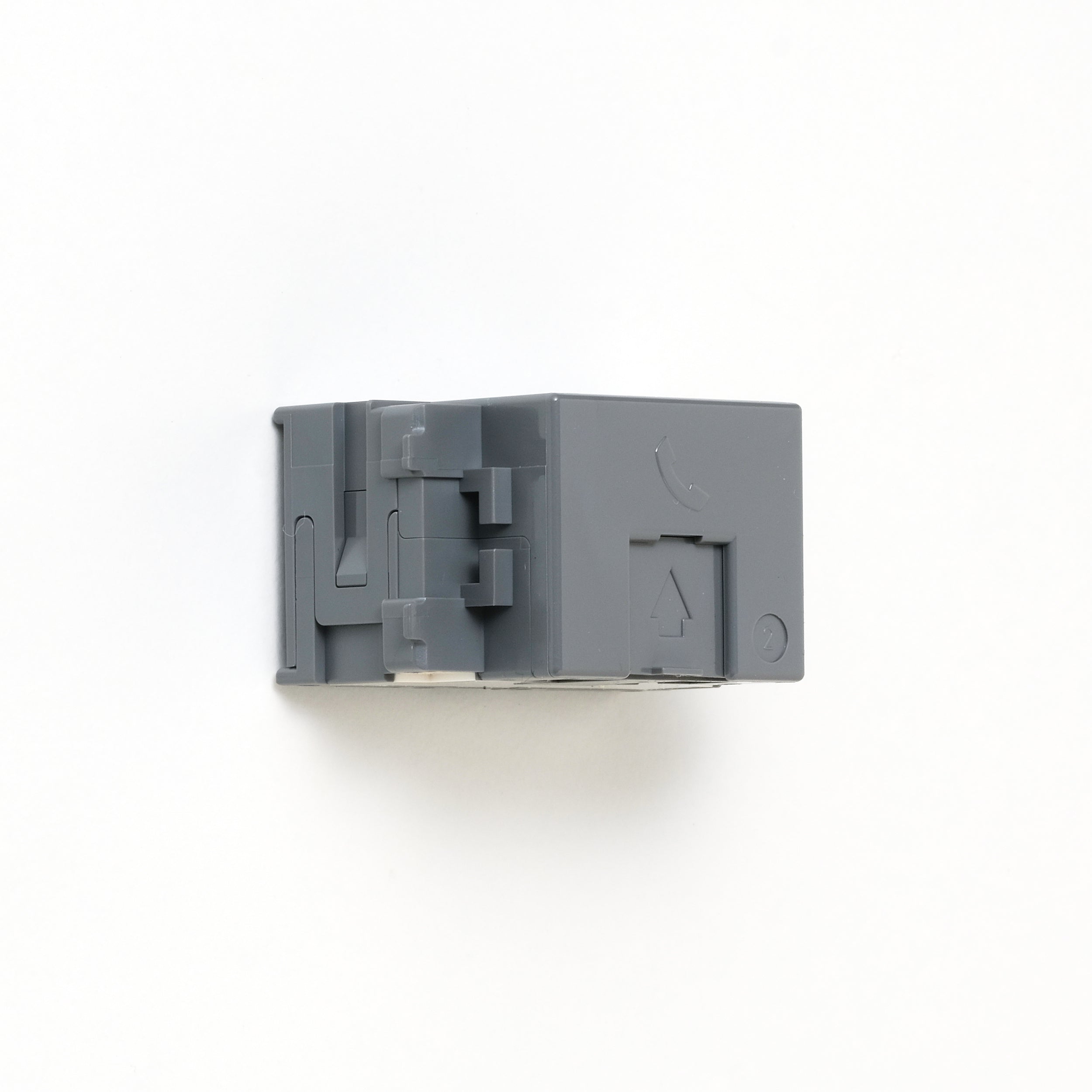 NKシリーズ　埋込モジュラジャック6極2心　グレー