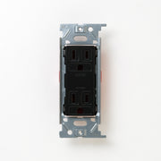 NKシリーズ　埋込接地（アース）ダブルコンセント　ブラック