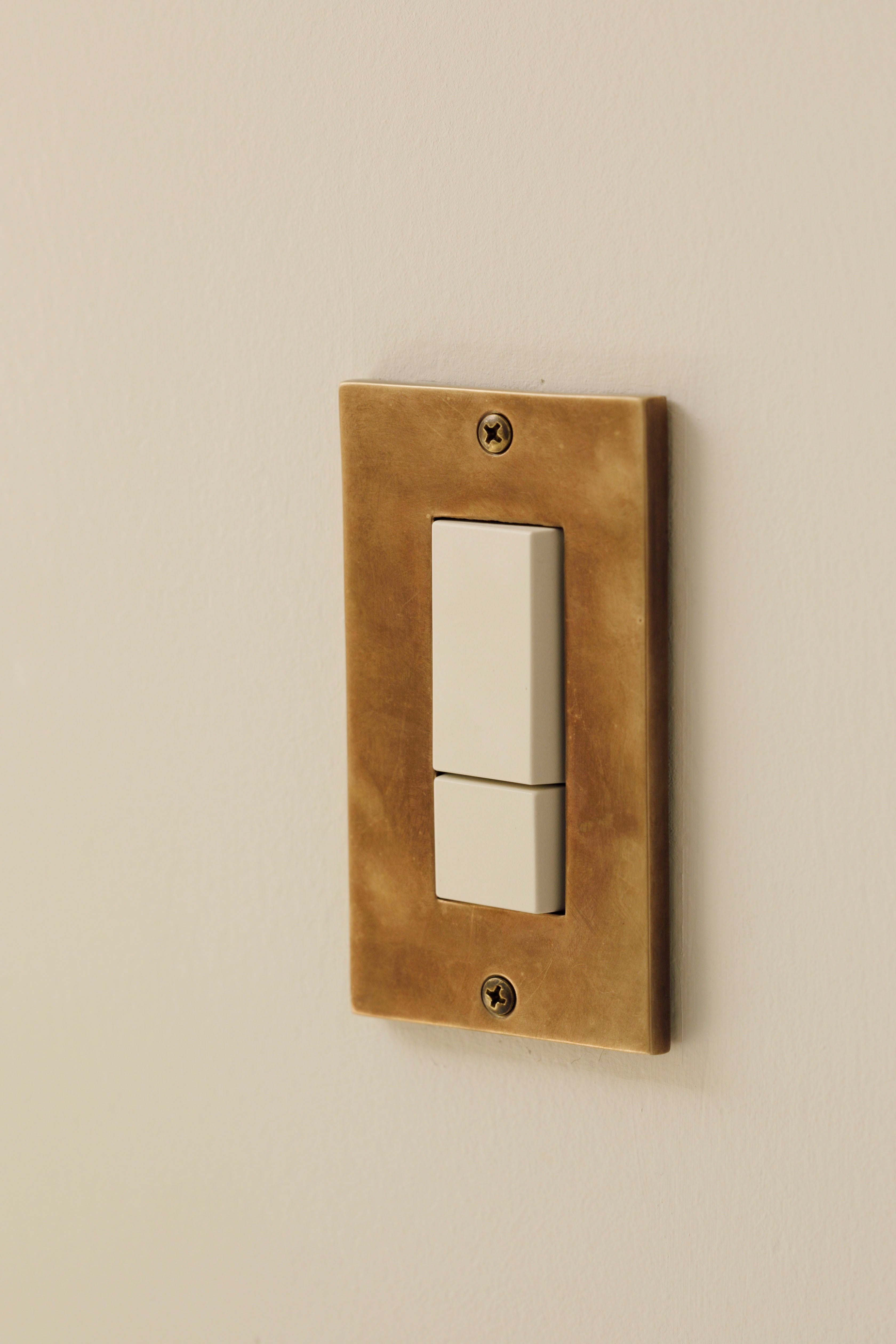 JC 真鍮素地 プレート１連３口用 