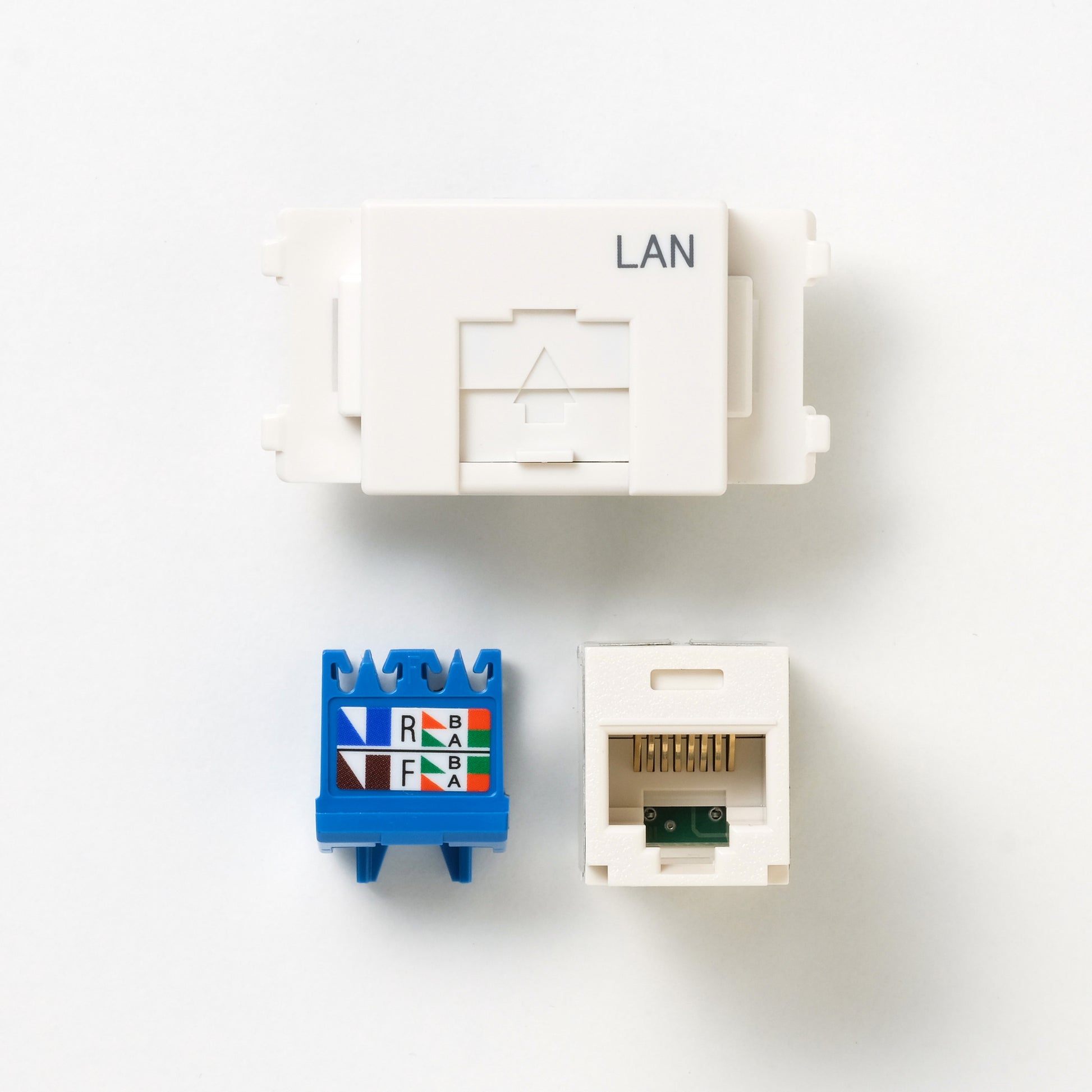 NKシリーズ　埋込モジュラジャック8極8心　ホワイト
