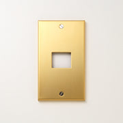 コンセンティック 真鍮素地 プレート１連１口用 