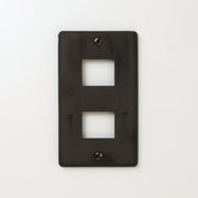 Metalist オリジナル  ステンレス黒染 プレート１連２口用 