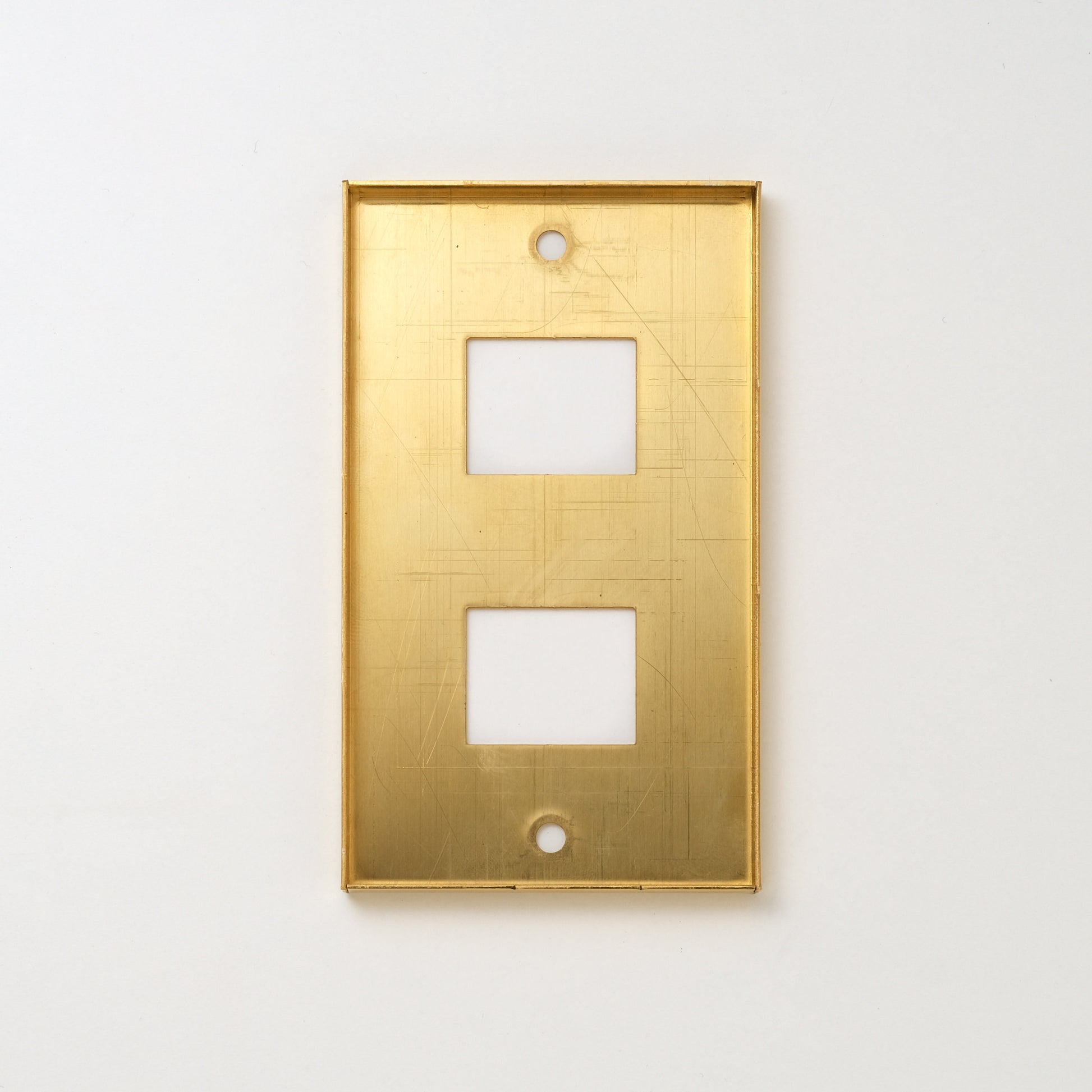 コンセンティック 真鍮素地 プレート１連２口用 