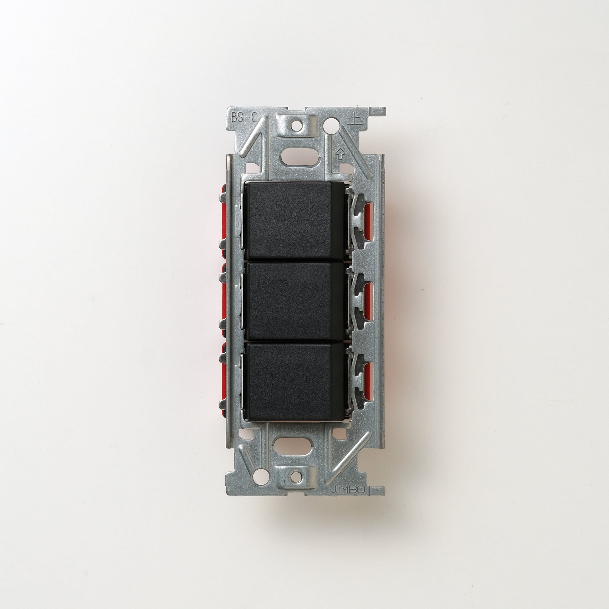 NKシリーズ　片切、3路スイッチトリプル １連３口用 ブラック