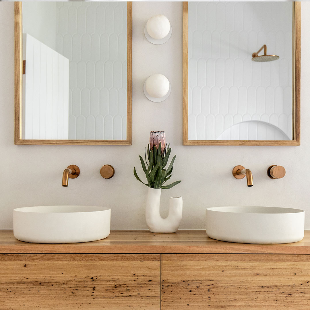 ミラニ・壁付1穴 混合水栓用ダイヤルハンドル 銅