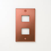 コンセンティック 銅色（光沢） プレート１連２口用 