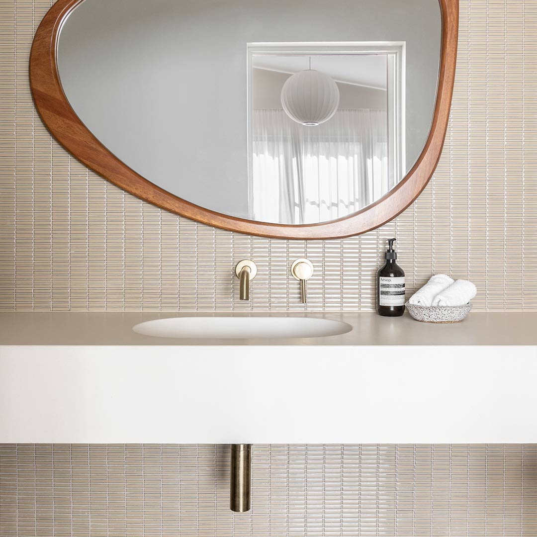 壁付混合水栓口（混合水栓用ハンドル別売）真鍮