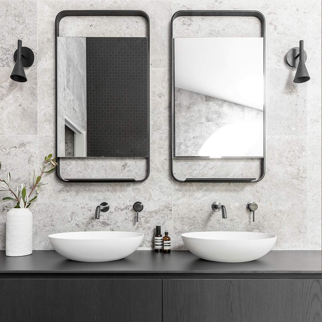 エリシアン・壁付1穴 混合水栓用ハンドル ガンメタル