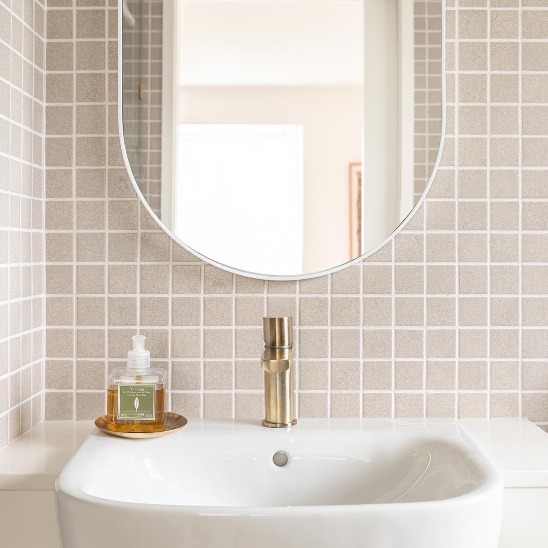 ミラノ流域ミキサー 真鍮