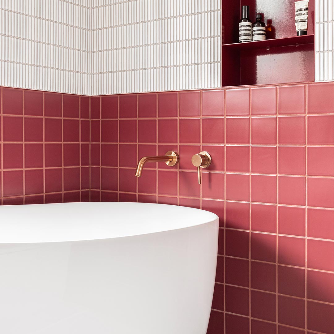 壁付混合水栓口（混合水栓用ハンドル別売）銅