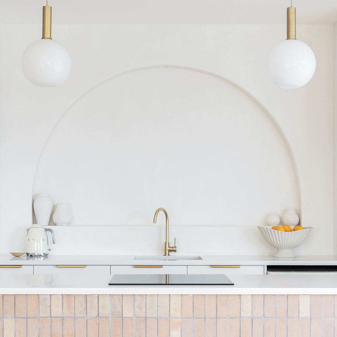 エリシアン・台付1穴 キッチン用混合水栓 真鍮